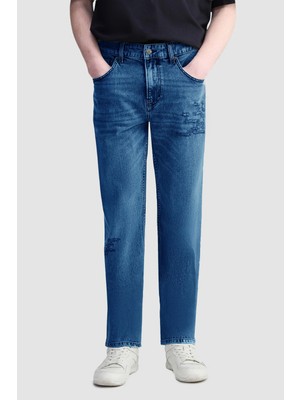 Ecko Unltd. Jason Regular Fit Pamuklu Erkek Mavi Jean Denim Pantolon