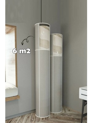 Zenviaa 3 Lü Paket Hava Geçiren Özellikli Pvc Pencereli Halı Kılıfı Hurcu (6 M2) ZNV20245