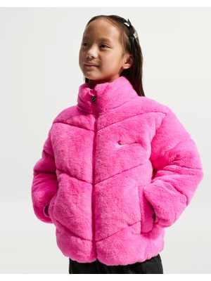 Nike Nıke Quılted Faux Fur Jkt Kız Çocuk Mont