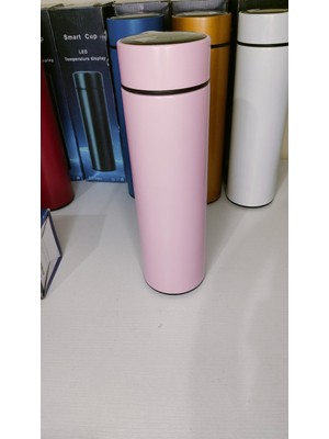 Belirtilmemiş LED Ekranlı Akıllı Termos 500 ml Çelik Vakumlu Sıcaklık Göstergeli Matara