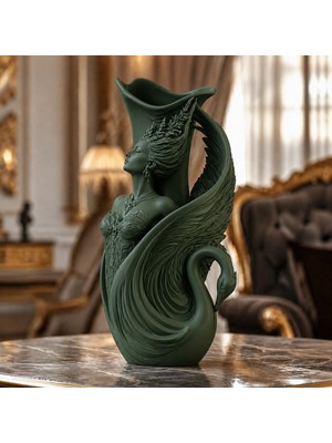 Belirtilmemiş Kadın Figürlü Dekoratif 3D Baskı Mumluk – 15 cm Modern Tasarım