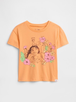 Gap Kız Bebek Turuncu Disney Grafik Baskılı T-Shirt