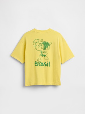 Gap Erkek Çocuk Sarı Fıfa World Cup™ Klasikleri Grafik T-Shirt