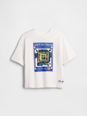 Gap Erkek Çocuk Beyaz Fıfa World Cup™ Klasikleri Grafik T-Shirt