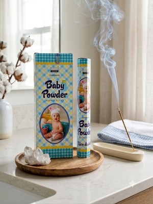 Darshan Baby Powder (Bebek Pudrası Kokulu) Çubuk Tütsü 20 Adet