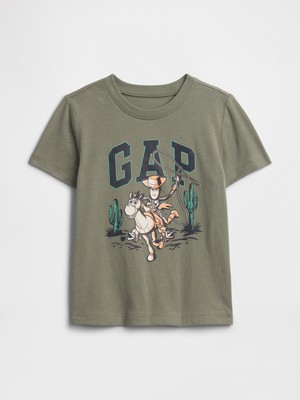 Gap Erkek Bebek Haki Disney Toy Story Logo T-Shirt