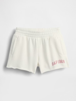 Gap Kız Bebek Beyaz Pull-On Fransız Havlu Kumaş Şort