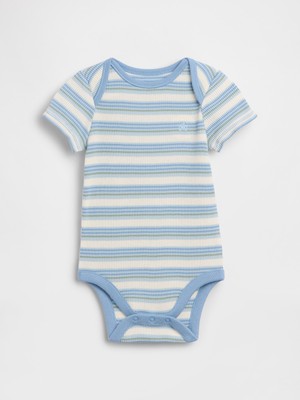 Gap Bebek Açık Mavi First Favorites Waffle Bodysuit