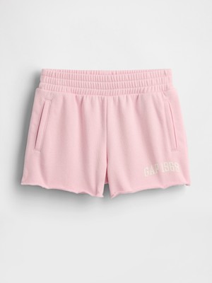 Gap Kız Bebek Açık Pembe Pull-On Fransız Havlu Kumaş Şort