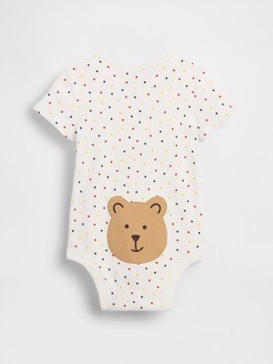 Gap Bebek Beyaz Brannan Bear Bodysuit