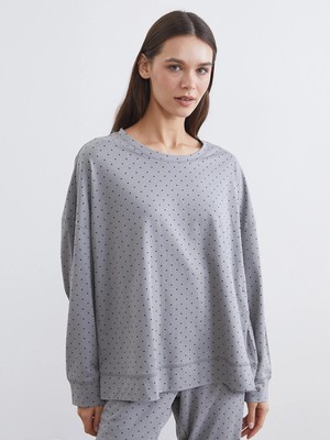 Lc Waikiki Yeni Sezon Bisiklet Yaka Puantiyeli Kadın Pijama Takımı