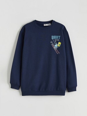 Lc Waikiki Yeni Sezon The Simpsons Baskılı Erkek Çocuk Sweatshirt