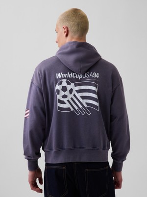 Gap Erkek Lacivert Fıfa World Cup™ Klasikleri Vintagesoft Terry Oversized Sweatshirt