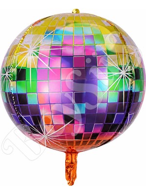 BeySüS Renkli Disko Topu Folyo Balon