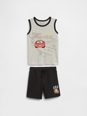 Gap Erkek Bebek Siyah Cars Two-Piece Outfit Set
