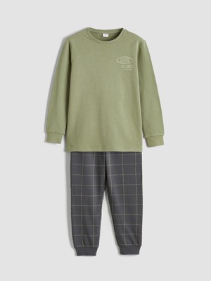 Lc Waikiki Yeni Sezon New York Baskılı Erkek Çocuk Pijama Takımı