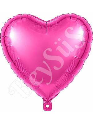 BeySüS Kalp Folyo Balon Rose Pembe 24 Inc