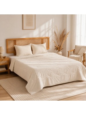 Uykuperest Lovea Bej Kapitoneli Pike Takımı Battal Boy 220X235