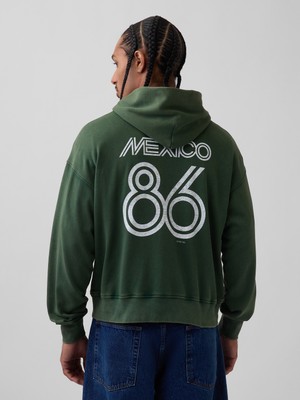 Gap Erkek Koyu Yeşil Fıfa World Cup™ Klasikleri Vintagesoft Terry Oversized Sweatshirt