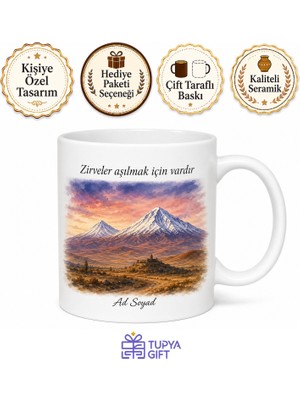 Tupya Gift Ağrı Dağı Zirvesi Doğu Anadolu Hatırası Kupa Bardak Hediye