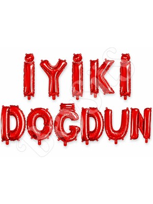 BeySüS Iyi Ki Doğdun Folyo Balon Kırmızı