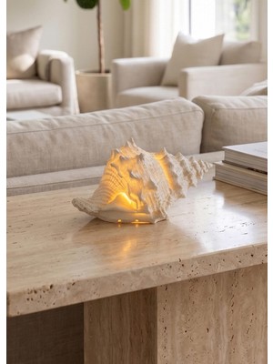 The Mia Marin LED Aydınlatmalı Deniz Salyangozu 12 cm