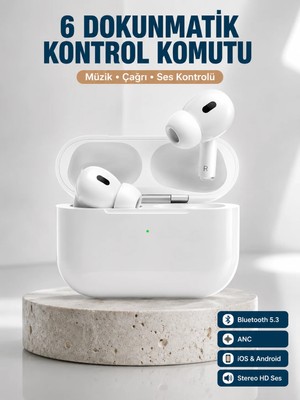 Ruhes Yeni Nesil Pro Bluetooth Kulaklık Android ve Ios Uyumlu Dokunmatik Kontrol