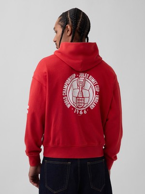 Gap Erkek Kırmızı Fıfa World Cup™ Klasikleri Vintagesoft Terry Oversized Sweatshirt