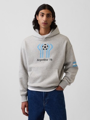 Gap Erkek Gri Fıfa World Cup™ Klasikleri Vintagesoft Terry Oversized Sweatshirt
