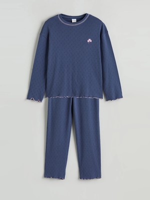 Lc Waikiki Yeni Sezon Bisiklet Yaka Kız Çocuk Pijama Takımı