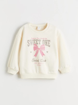 Lc Waikiki Yeni Sezon Baskılı Kız Çocuk Sweatshirt