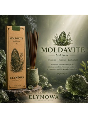 Moldavıte Doğal Tütsü Çubuğu 20 Adet - Uzun Süre Kalıcı Aroma
