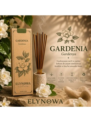 Gardenıa Doğal Tütsü Çubuğu 20 Adet - Uzun Süre Kalıcı Aroma