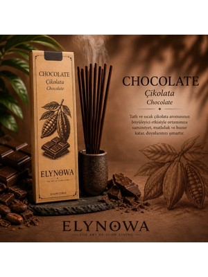 Chocolate (Çikolata) Doğal Tütsü Çubuğu 20 Adet - Uzun Süre Kalıcı Aroma