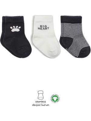 Uravas Store Üreticiniz Nessiworld 3'lü Penye Soket Çorap BS10110 Antrasit