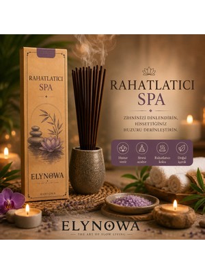 Rahatlatıcı Spa Doğal Tütsü Çubuğu 20 Adet - Uzun Süre Kalıcı Aroma
