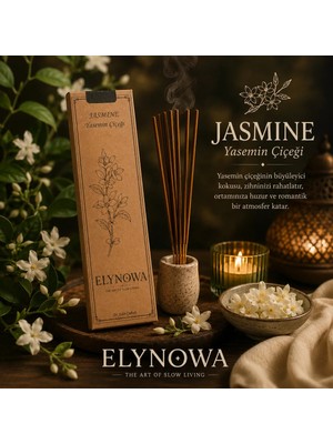 Jasmine (Yasemin) Doğal Tütsü Çubuğu 20 Adet - Uzun Süre Kalıcı Aroma