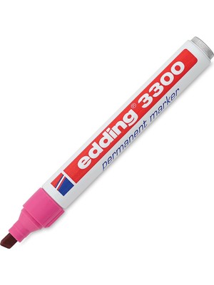 EstoreBox Edding 3300 Kalıcı Markör - Pembe - 1 Kalem - Ucu 1-5 mm - Hızlı Kuruyan Kalıcı Markör - Suya