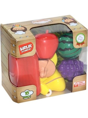 Uravas Store URT007-KUTU-1ABC Kesilebilen Sebze Meyve 16 Pcs
