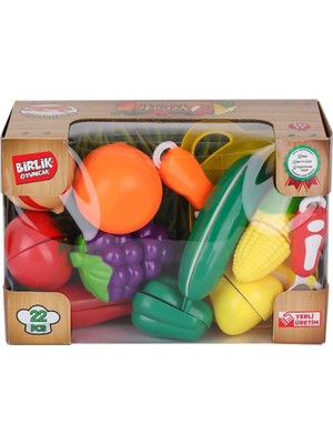 Uravas Store URT007-KUTU-2AB 22 Pcs Kesilebilien Sebze Meyveler