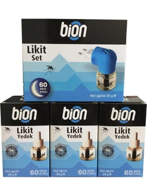 Byanes Sivrisineklere Karşı Elektro Likit Cihaz 60 Gece + 4 Likit Yedek 60 Gece