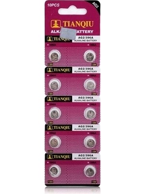 Uravas Store Tıanqıu Ag2 LR726/396 Alkalin 10'lu Düğme Pil