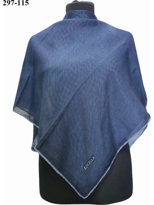 Lo'cella Soft Pamuk Eşarp (Lacivert) 297-115