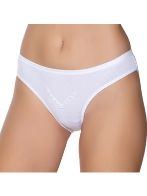 Gümüş 6004 12'li Kadın Ribana Ince Bel Papatya Bikini