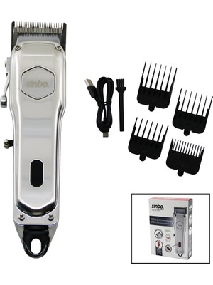 Ttt Sinbo Tıraş Makinesi - USB Şarjlı - Çelik Gövde - Kollu Tarak Ayarı
