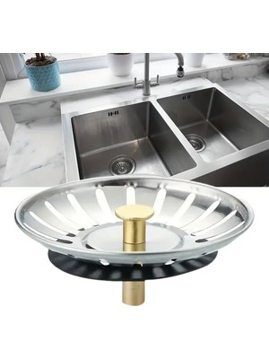 Uravas Store Paslanmaz Çelik Mutfak Evye Lavabo Süzgeci Lavabo Gideri Atık Gıda Tıpası
