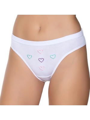 Gümüş 6003 12'li Kadın Ribana Reçme Bel Işlemeli Bikini