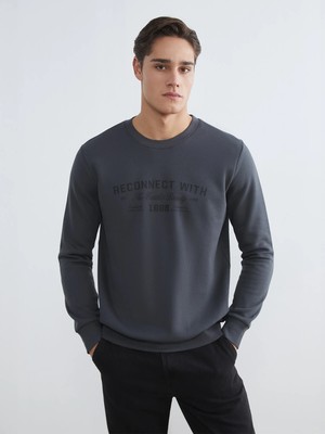 Lc Waikiki Yeni Sezon Bisiklet Yaka Erkek Kalın Sweatshirt