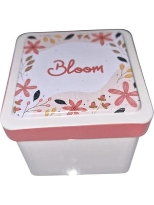 Daks 2006 Hediyelik Teneke Kutu Küçük - Bloom 1 Pınk 5.8x5.8x5.5cm
