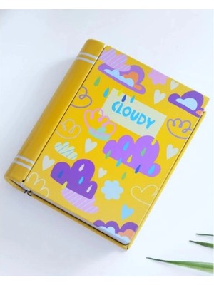 Daks 2003 Hediyelik Teneke Kutu Kitap Şekilli - Book Tın Art Cloudy 9.5X11X3CM